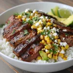 Mexican Street Corn Steak Rice Bowls