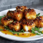 Hot Honey Crispy Halloumi Bites (Easy Family Dinner Appetizer)