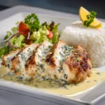 Creamy Garlic Parmesan Chicken with Rice – Cozy Dinner Idea